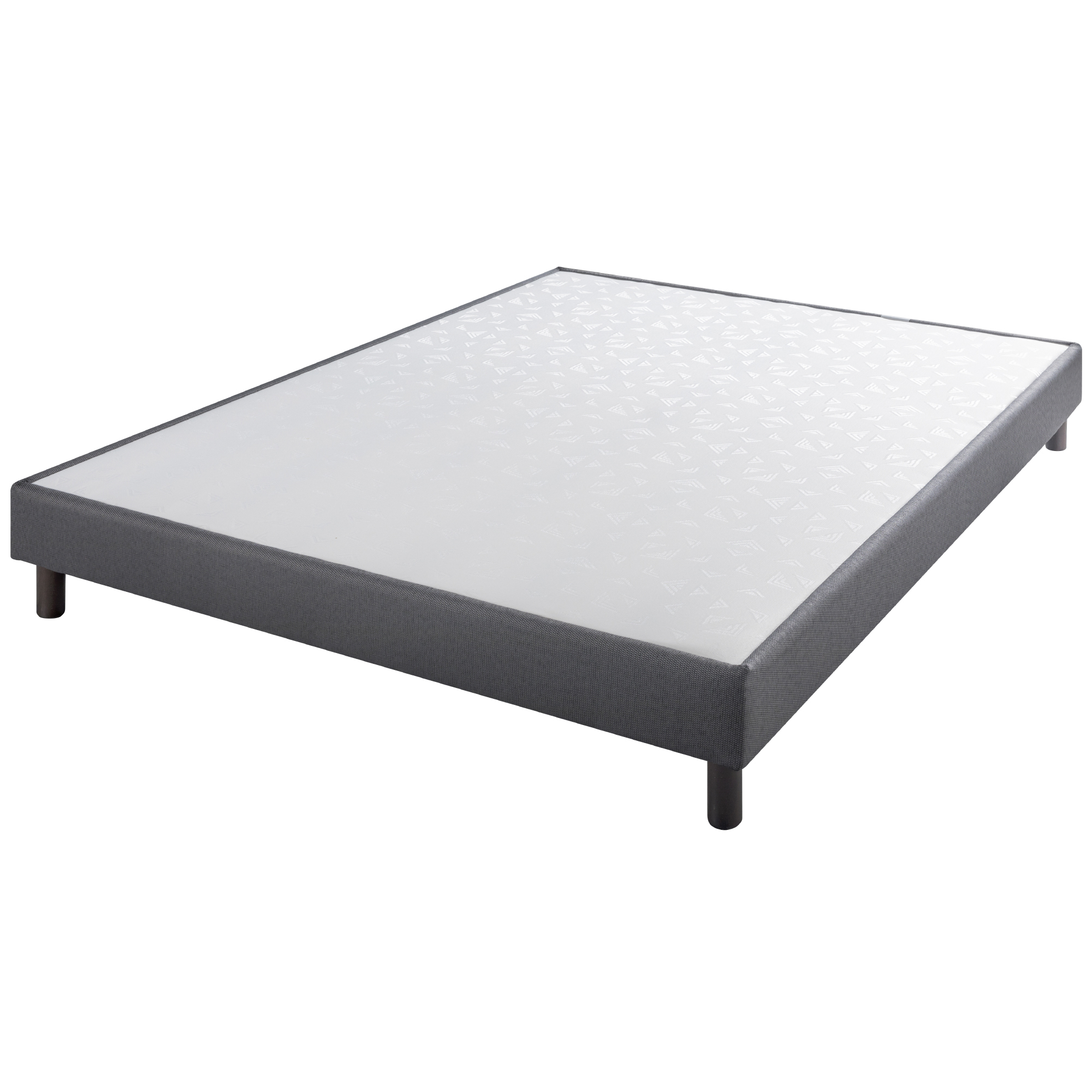 Ensemble sommier DECO anthracite 160X200 hauteur 15 cm + Tête hauteur 60 cm